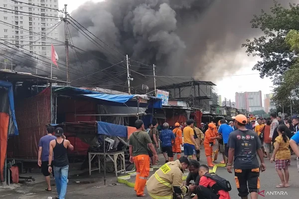 Kebakaran Kemayoran Telan Kerugian Hingga Rp6,3 Miliar