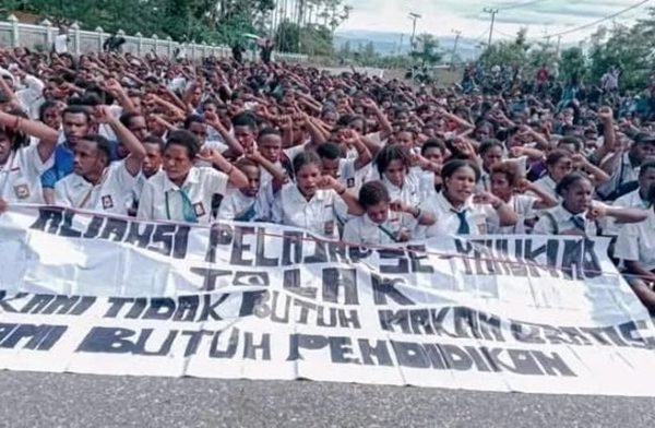 Tolak Program MBG, Pelajar Papua Pegunungan Serukan Pengadaan Sekolah Gratis