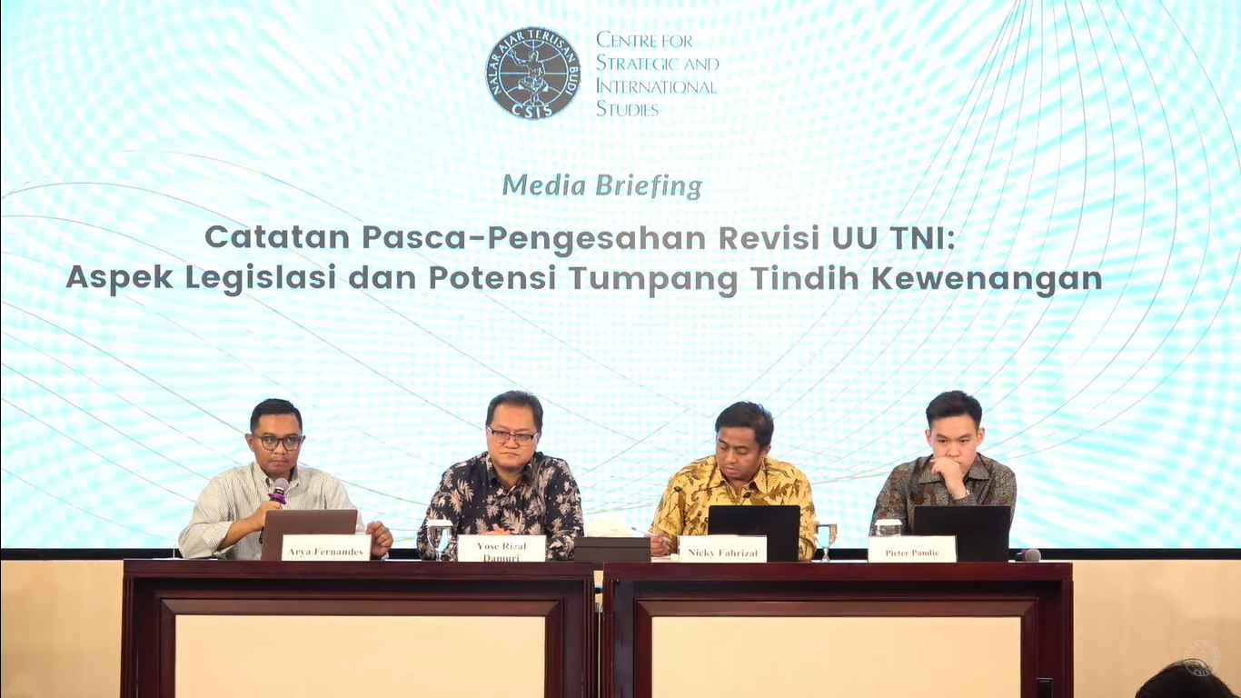 CSIS: Jika Pemerintah Mau Enaknya Sendiri, Demo RUU TNI Kian Gencar