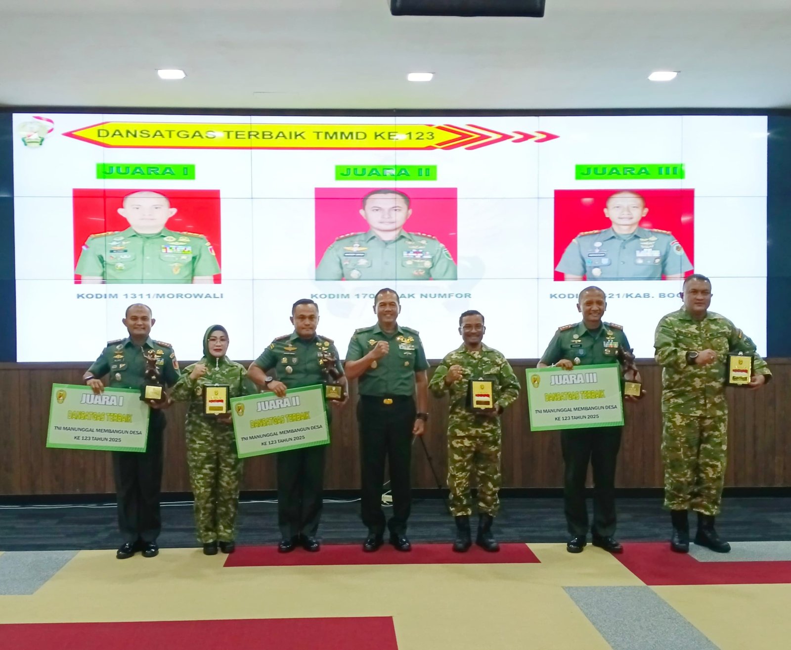 Wakil Bupati Morowali Iriane Ilyas Hadiri Rakornis TMMD ke-124