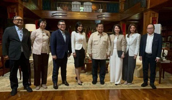 Rangkuman Jawaban Prabowo dari Pertanyaan 7 Jurnalis Pimpinan Media