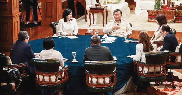Undang 7 Jurnalis Pimpinan Media, Apa yang Dibahas Prabowo?