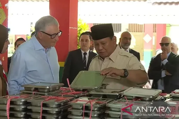 Ke Indonesia, Bill Gates Beri Dukungan Untuk Program MBG
