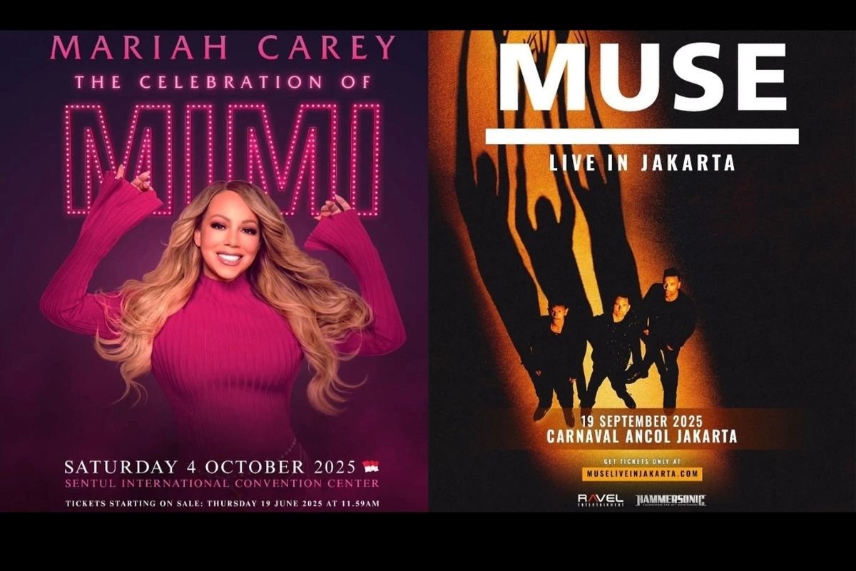 Mariah Carey dan Muse Bakal Konser di Indonesia Tahun Ini, Cek Jadwalnya!
