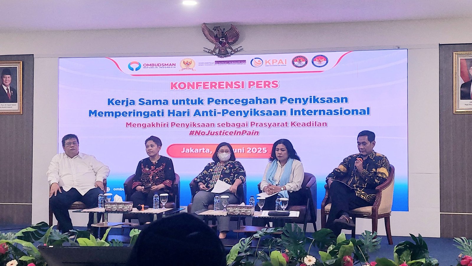 Hari Anti Penyiksaan Internasional, Ombudsman RI dan Lembaga Terkait Serukan #NoJusticeInPain