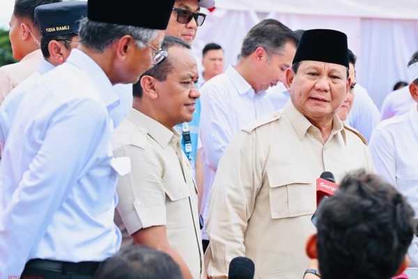 Presiden Prabowo saat diwawancarai wartawan/Foto : Dok. Setneg RI