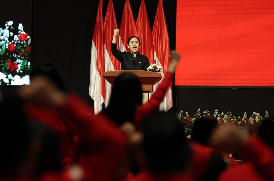 Puan Maharani dalam acara bimbingan teknis (bimtek) bagi anggota Dewan Fraksi PDIP periode 2024-2029 di Denpasar, Bali, Rabu (30/7). Foto: Instagram/puanmaharaniri