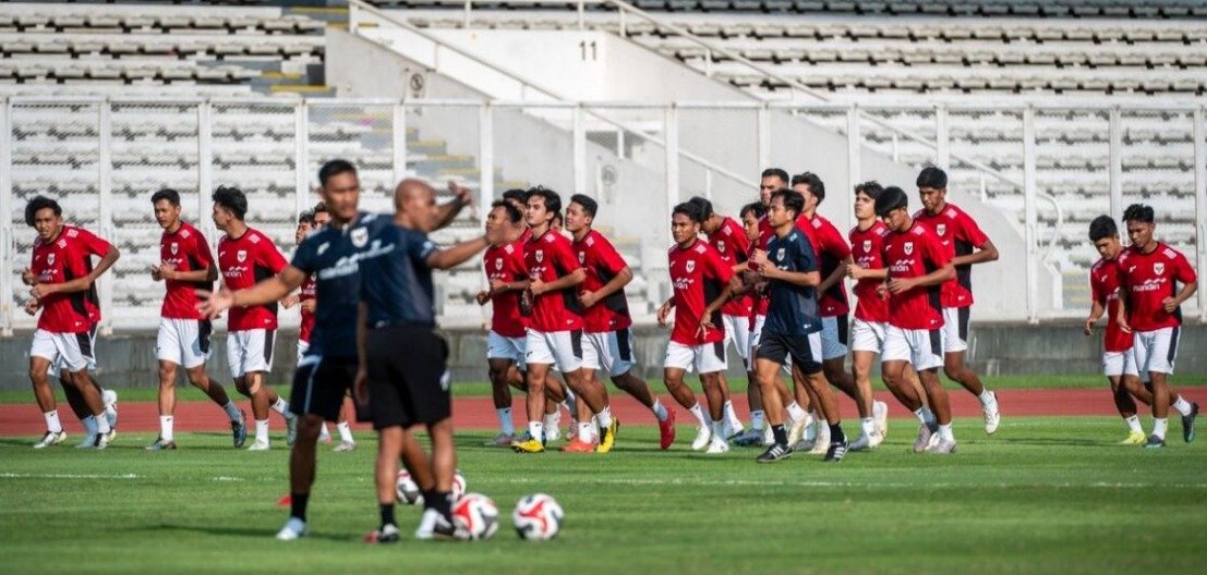 Squad Timnas U-23 Indonesia. Foto: Antara