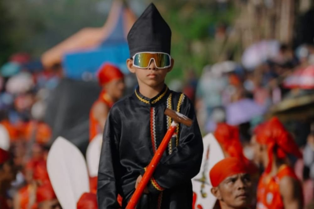 Bocah Pacu Jalur, Rayyan Arkan Dikha, semakin terkenal hingga mendunia/Foto : Dok. Media Center Riau