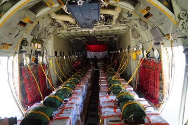 Bantuan 800 Ton untuk GAZA. Foto: dok.Humas Kemhan