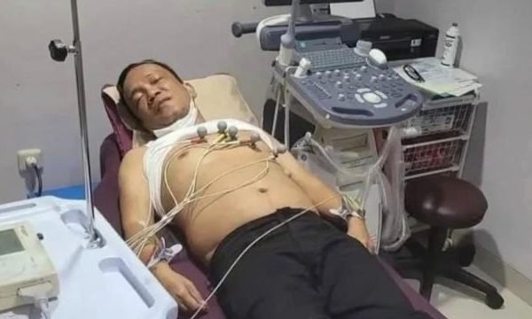 Foto Wamenaker Noel yang ramai beredar di media sosial, sedang terbaring di rumah sakit dengan alat pemeriksaan/Foto : Dok. Tangkapan Layar Instagram
