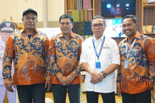 Bupati Halmahera Tengah, Ikram Malan Sangaji di Apkasi Otonomi Expo 2025. Foto: GPriority/Juwita Sari