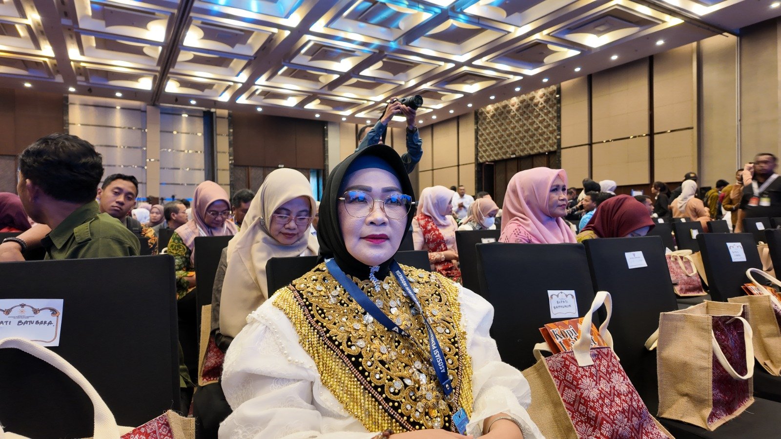 Wakil Bupati Morowali, Iriane Iliyas, saat mengikuti pembukaan acara Apkasi Otonomi Expo 2025 di ICE BSD Tangerang, Banten, Kamis (28/8)/Foto : GPriority (Rizky Dimuharram)