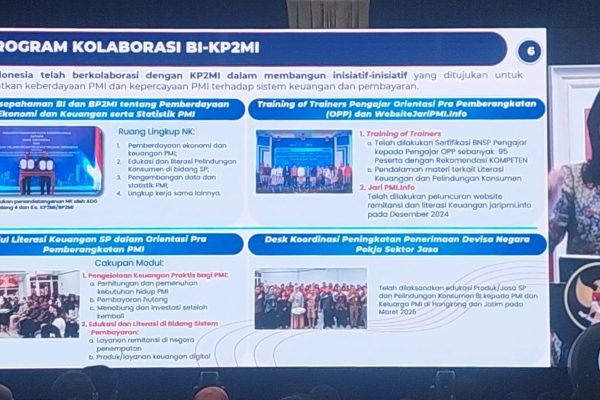 Deputi Gubernur Bank Indonesia, Filianingsih Hendarta, saat menjelaskan materi/Foto : GPriority (Nindya Farhah Azzahrah)