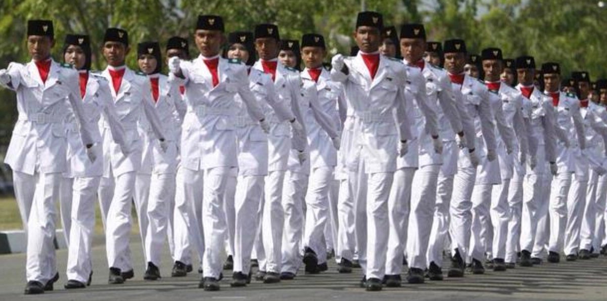 Ilustrasi Paskibraka (SMAN Barabai, Kalimantan Selatan). Foto: istimewa