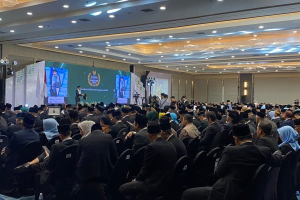 Ketua BAZNAS RI, Noor Achmad atau Kiai Noor saat pidato di acara BAZNAS Awards 2025/Foto : Dok Fifi Abdurahman