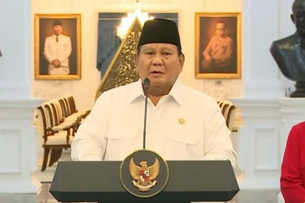 Presiden Prabowo Subianto/Foto : Dok Tangkapan Layar YouTube Sekretariat Presiden