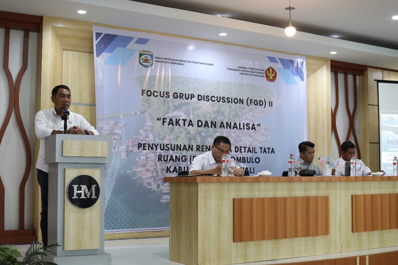Focus Group Discussion (FGD) II penyusunan RDTR Kawasan Lakombulo di Kecamatan Bungku Selatan pada Rabu (27/8). Foto: dok.Pemkab Morowali