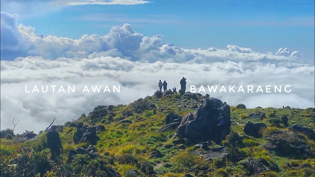 Gunung Bawakaraeng disebut sebagai gunung paling indah di Sulawesi Selatan/Foto : YouTube (Fahrul Zainuddin)