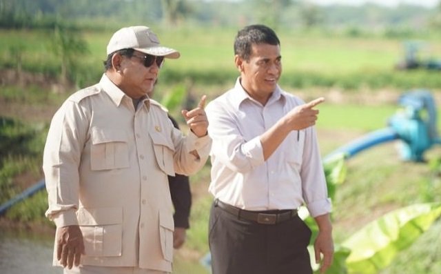Presiden Prabowo bersama Menteri Pertanian, Andi Amran Sulaiman/Foto : Dok. Setpres