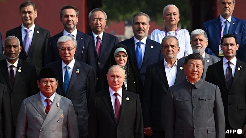 Prabowo terlihat berfoto dengan pemimpin dunia lainnya mulai dari Vladimir Putin, Xi Jinping, hingga Kim Jong Un/Foto : Dok. AFP