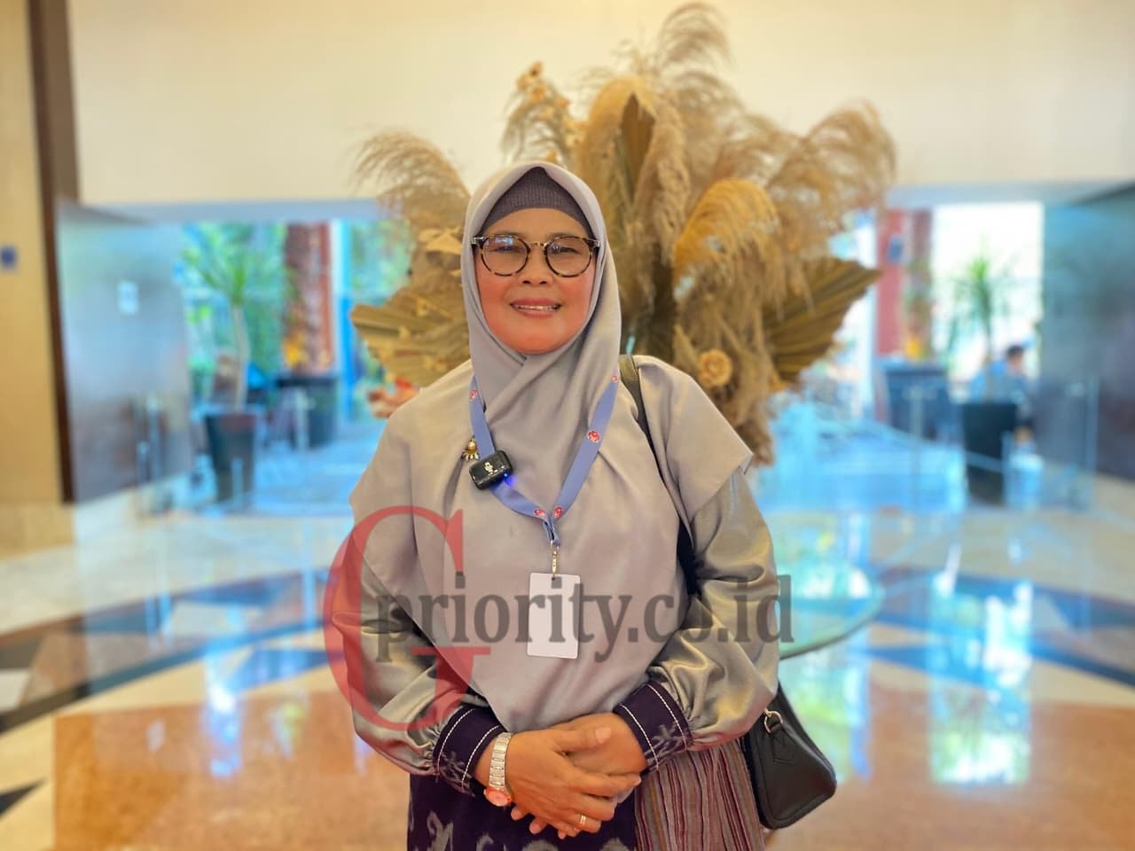 Istri Bupati Kutai Timur (Kutim) sekaligus Ketua DEKRANASDA Kutim, Siti Robiah di acara Rakernas DEKRANAS 2025/Foto Fifi Abdurahman