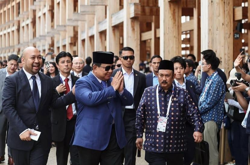 Presiden Prabowo Subianto saat berkunjung ke Paviliun Indonesia di Expo Osaka 2025/Foto Instagram @sekretariat.kabinet