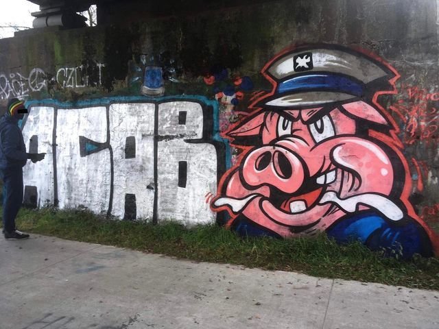 Coretan ACAB. Foto:(Dok/Pinterest)
