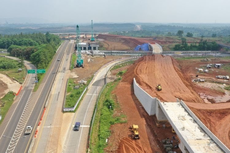 Pembangunan jalan Tol Japek II Selatan dipercepat/Foto : Dok. PT. Jasa Marga Tbk.