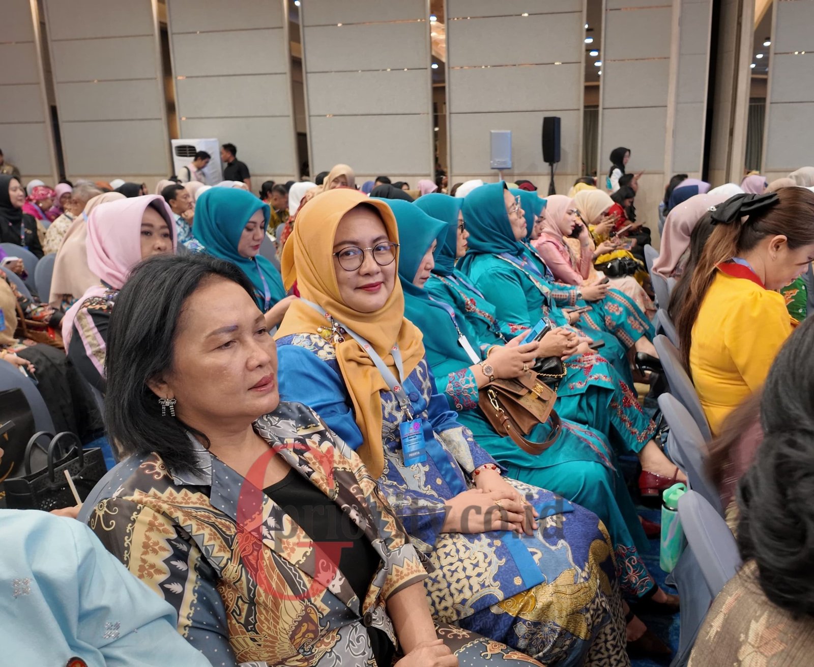 Istri Penjabat (Pj) Bupati Barito Utara, Melly Novita Gunawan saat di acara Rakernas DEKRANAS 2025/Foto Juwita Sari