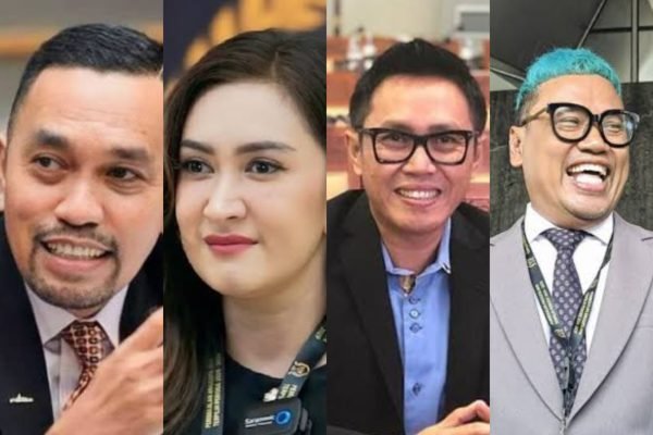 Ahmad Sahroni, Nafa Urbach, Eko Patrio, dan Uya Kuya, dinonaktifkan sebagai anggota DPR oleh partainya/Foto : Dok. Tangkapan Layar Instagram