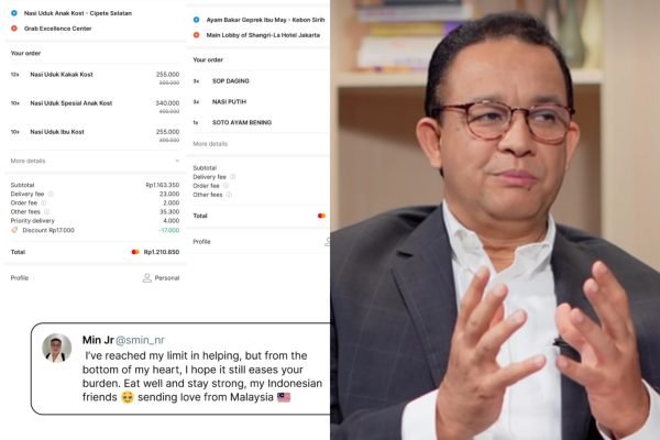 Netizen ASEAN kompak pesan makanan untuk driver ojol, Anies Baswedan beri apresiasi/Foto : Tangkapan Layar (Istimewa, Instagram @aniesbaswedan)