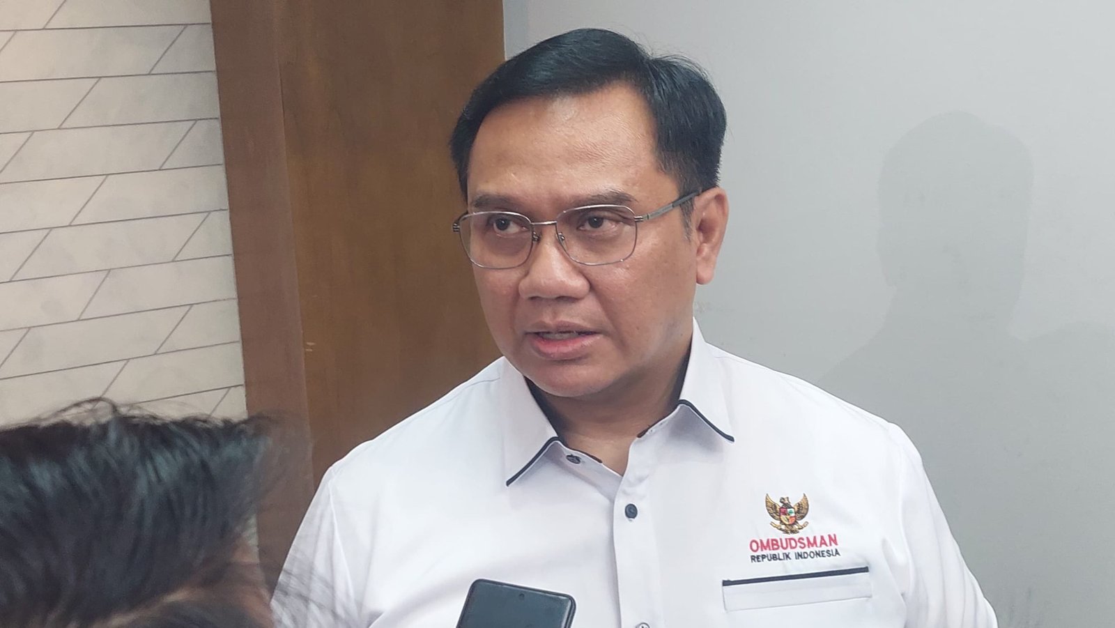 Anggota Ombudsman RI, Yeka Hendra Fatika, menyebut potensi kerugian negara akibat tata kelola cadangan beras mencapai Rp7 triliun/Foto : GPriority (Nindya Farhah Azzahrah)