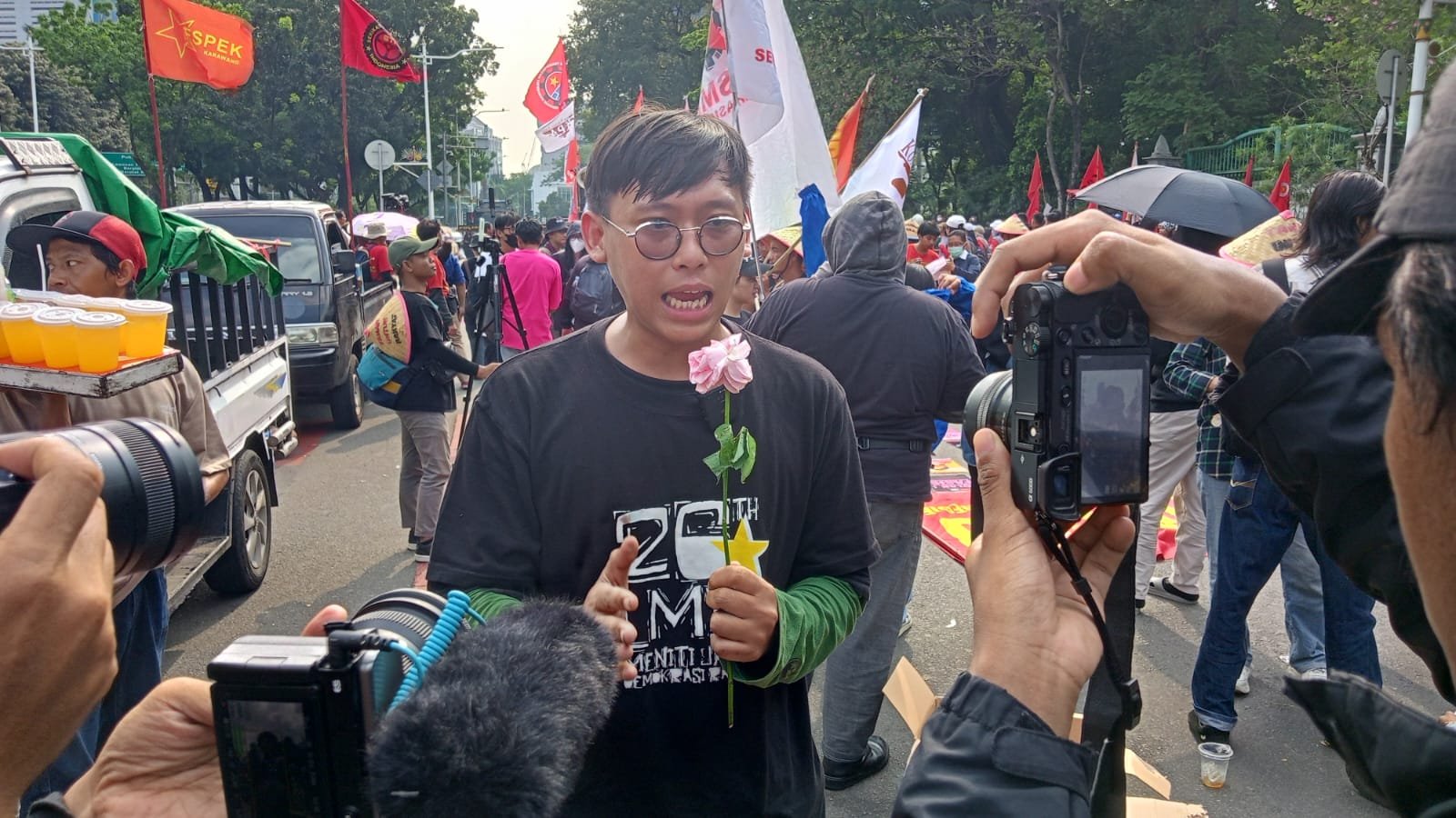 Ketua Umum LMID, Tegar Afriansyah. Foto: (GPriority/Rizqi Juned)