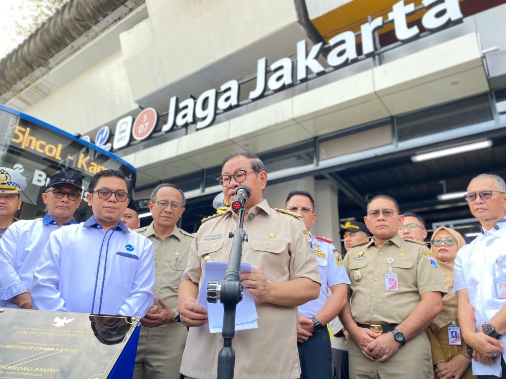 Gubernur DKI Jakarta, Pramono Anung usai resmikan halte Jaga Jakarta/Foto : Dok Fifi Abdurahman