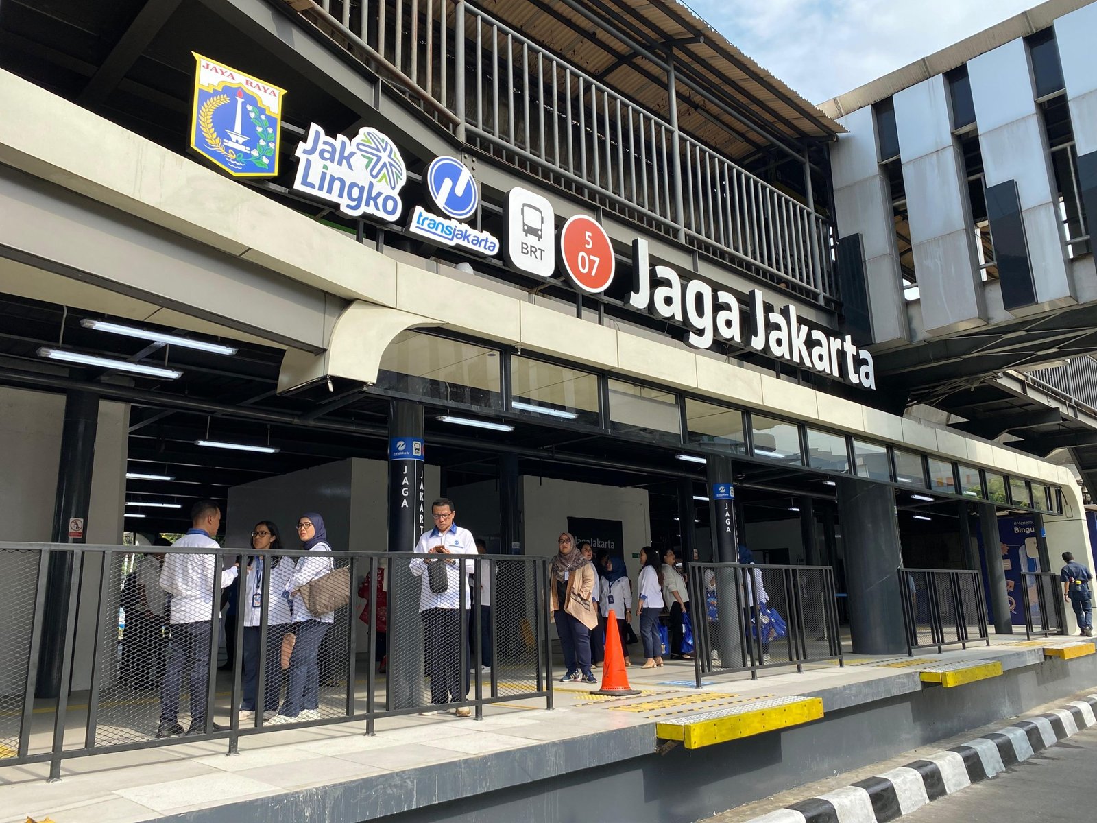 Halte Senen Sentral yang berubah nama jadi Jaga Jakarta/Foto : Dok Fifi Abdurahman