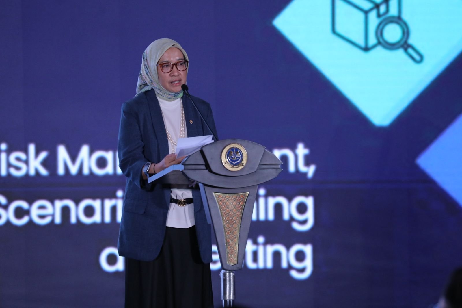 Menteri Pendayagunaan Aparatur Negara dan Reformasi Birokrasi (PANRB) Rini Widyantini dalam Rapat Koordinasi Teknis (Rakornis) Kementerian Perhubungan 2025, di Jakarta, Senin (8/9). Foto: Dok. Kementerian PANRB