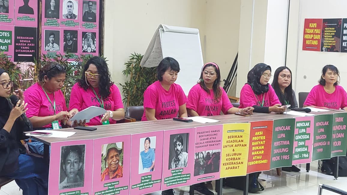 Aliansi Perempuan Indonesia dalam konferensi pers di Gedung YLBHI, Jakarta Pusat, Rabu (10/9)/Foto : GP Nindya