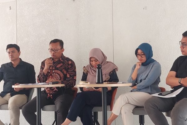 Koalisi Masyarakat Sipil untuk Reformasi Kepolisian (Koalisi RPF) pada konferensi pers Senin (15/9), di Jakarta/Foto : GPriority (Nindya Farhah Azzahrah)