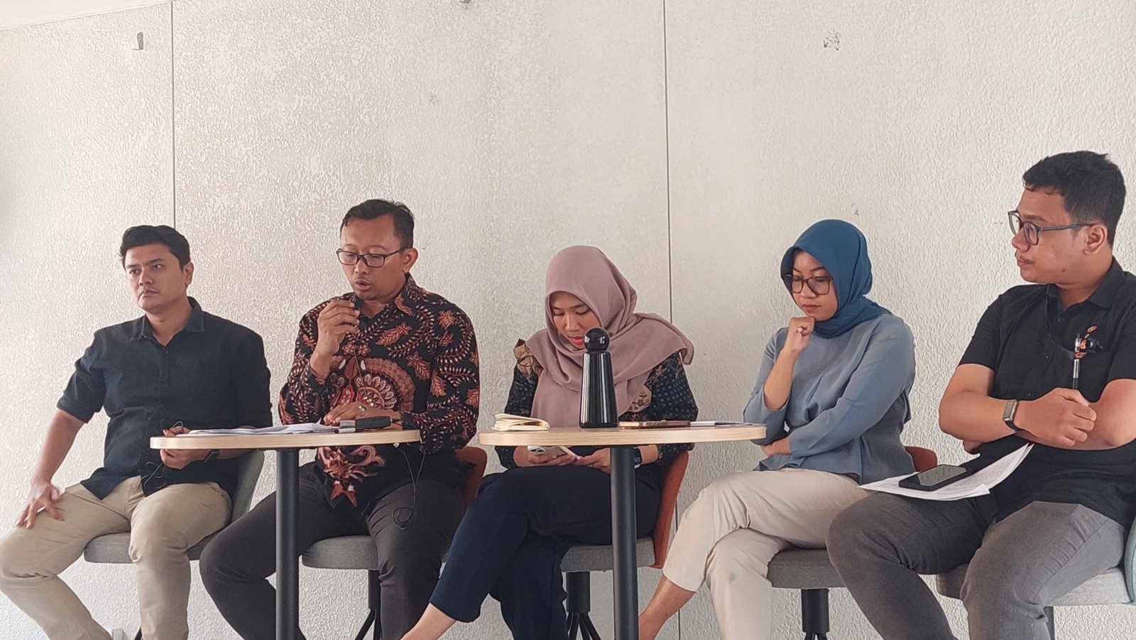 Koalisi Masyarakat Sipil untuk Reformasi Kepolisian (Koalisi RPF) pada konferensi pers Senin (15/9), di Jakarta/Foto : GPriority (Nindya Farhah Azzahrah)