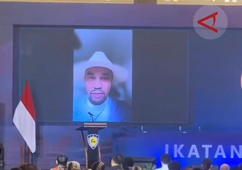 Ahmad Sahroni tampil perdana pasca dipecat DPR dan rumah dijarah massa aksi/Foto Tangkapan Layar Video TikTok Kantor Berita Antara