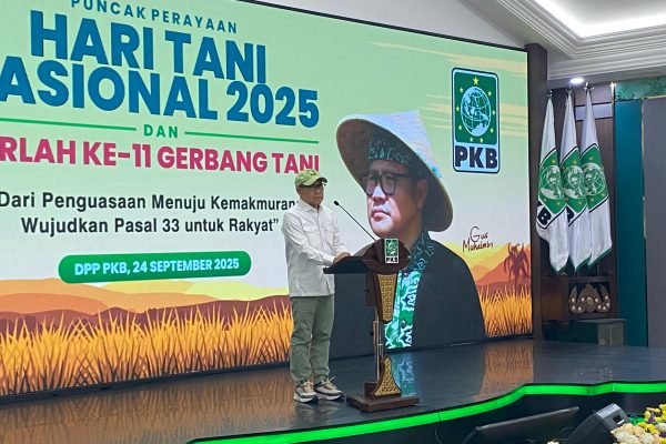 Ketua Umum PKB Muhaimin Iskandar atau Cak Imin di Hari Tani Nasional 2025/Foto Fifi Abdurahman
