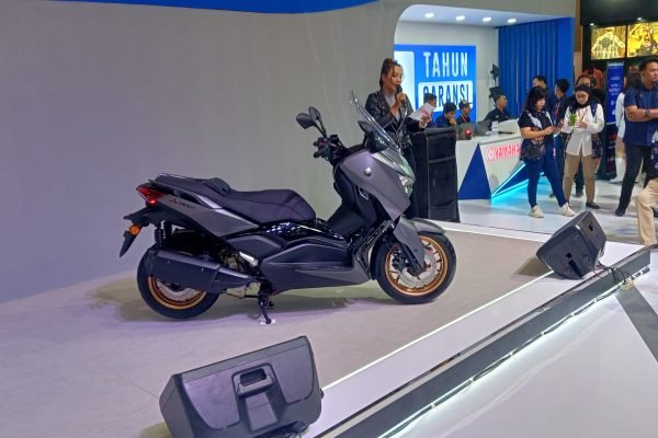 Yamaha XMAX TechMAX di IMOS 2025. Foto: GPriority/Rizqi Juned