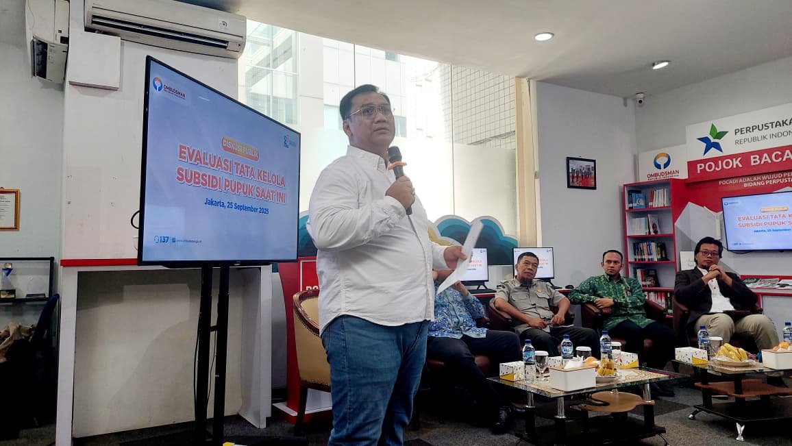 Anggota Ombudsman RI, Yeka Hendra Fatika, dalam diskusi publik di Gedung Ombudsman RI, Kamis (25/9)/Foto : GPriority (Nindya Farhah Azzahrah)