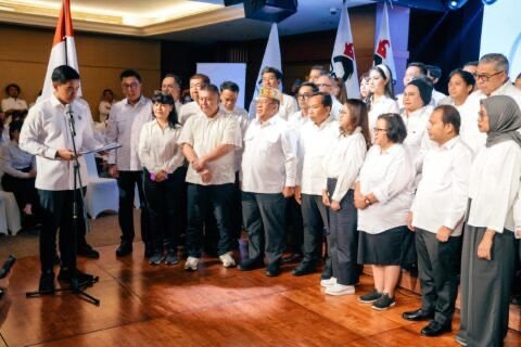 Kaesang Pangarep saat umumkan struktur pengurus DPP PSI periode 2025-2030/Foto Web DPP PSI