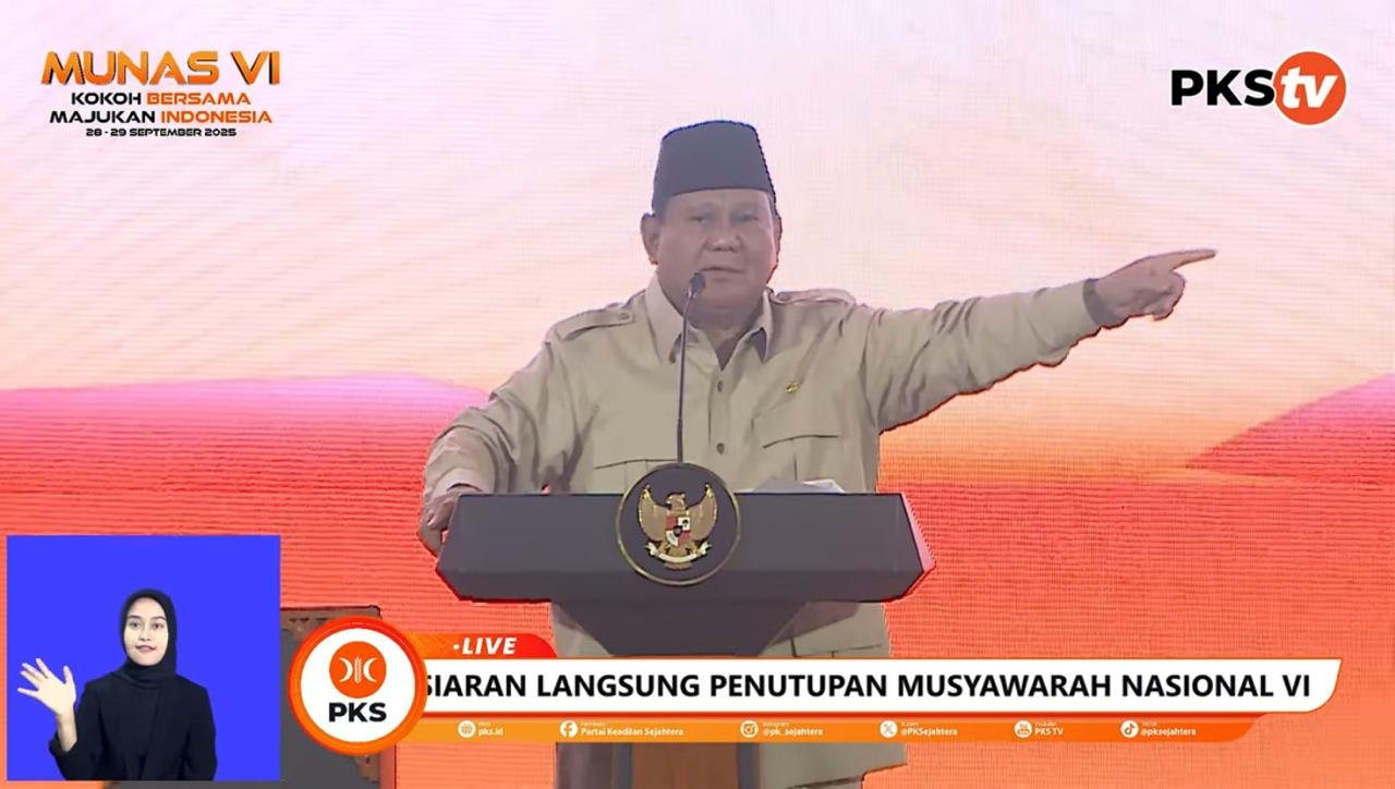 Presiden Prabowo Subianto kaget korupsi di Indonesia memprihatinkan/Foto YouTube PKS TV