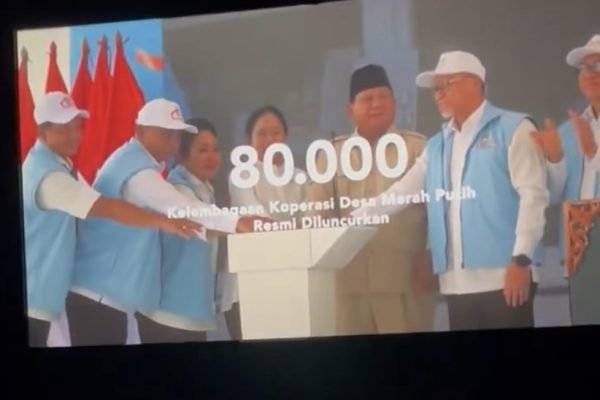 Video pendek Presiden Prabowo Subianto yang ditayangkan di bioskop sebelum film dimulai/Foto Akun X @puspand