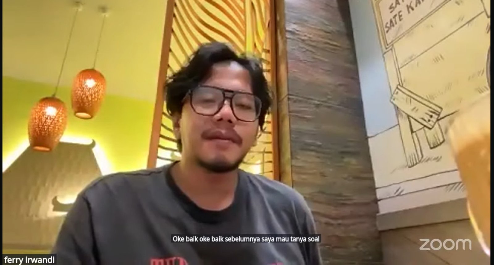 Konten kreator sekaligus pendiri Malaka Project, Ferry Irwandi/Foto Fifi Abdurahman
