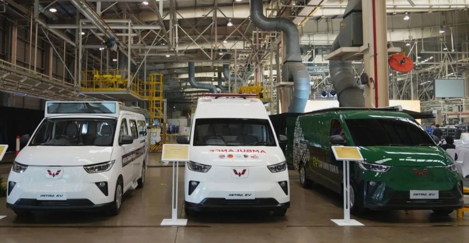 Deratan mobil wuling yang diproduksi di Indonesia. Foto: dok.Wuling