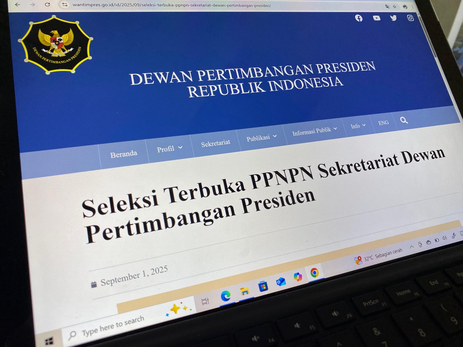 Wantimpres umumkan rekrutmen PPNPN 2025/Foto : Dok Fifi Abdurahman